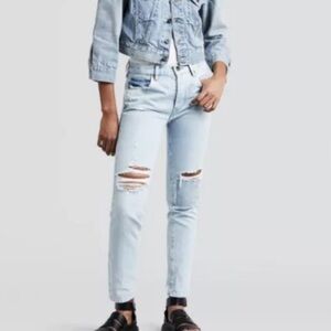 NWT Levi’s Made & Crafted Twig High Rise Distressed Slim Jeans Size 27